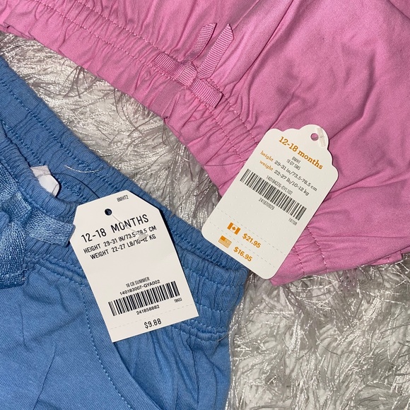 Gymboree- Crazy 8 Girls Baby Shorts Set 12-18 mos - Picture 8 of 8